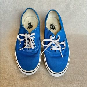 Vans Authentic Shoes Men's Size 10.5/Women's 12 Blue/White